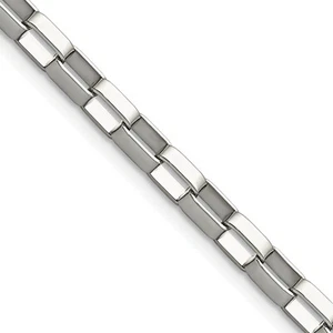 Chisel Stainless Steel Polished 4.8mm 30 inch Square Link Chain SRN666 - Picture 1 of 5