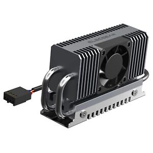 M.2 2280 SSD Cooler, PWM Cooling Fan-Heat Pipe-Aluminum Heatsink-NEW in Box