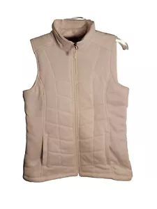 Gerry Women's Size Small Vest Off White Quilted Lined Full Zipper - Picture 1 of 6