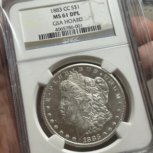 1883-CC GSA Morgan Silver Dollar NGC MS61 PL Proof Like Carson City Blast White - Picture 1 of 2