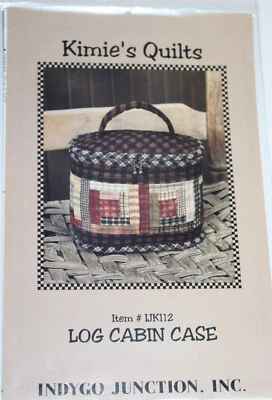 Log Cabin Case Bag Purse Tote Sewing Pattern by Kimie's Quilts Indygo Junction - Image 1 of 4