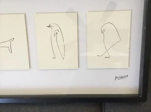 PICASSO IKEA OLUNDA ILLUSTRAZIONE ANIMALI STAMPA LITOGRAFIA OPERA D'ARTE INCORNICIATA - Foto 1 di 6
