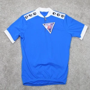 Pearl iZumi Radsport klassisches Trikot neu mit Etikett Herren mittelblau mehrfarbig S/S 1/4 Jacke - Bild 1 von 16