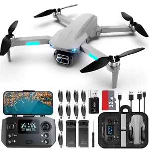 Drone with Camera 4K 5G GPS WIFI Dual Camera 3800ft FPV Transmission W/ 32GB TF - Picture 1 of 7