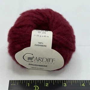 Cardiff 100% Cashmere Brushmere Yarn Color 111 Italy Italian 25 Grams - Picture 1 of 4