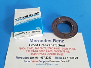 Mercedes Benz Front Crankshaft Seal 240D, 300D, 300CD,300SD,TD 200D, 190DC, 230 - Picture 1 of 2