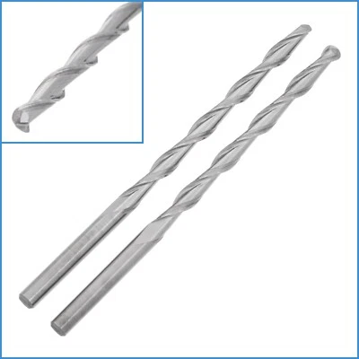 2pcs 3.175mm x 42mm Carbide Spiral Ball Nose Router Bit Engrave End Mill Tool - image 1 of 3
