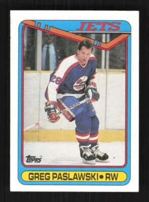 Greg Paslawski  1990 Topps   Winnipeg Jets #154 - Image 1 of 2