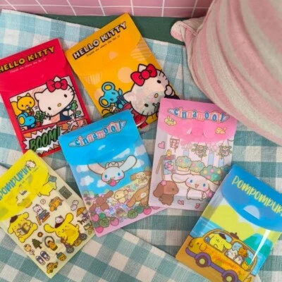 Hello Kitty Memo Note Cinnamonroll Message Letter Paper Cute Sanrio Pom Pom Puri - Image 1 of 4