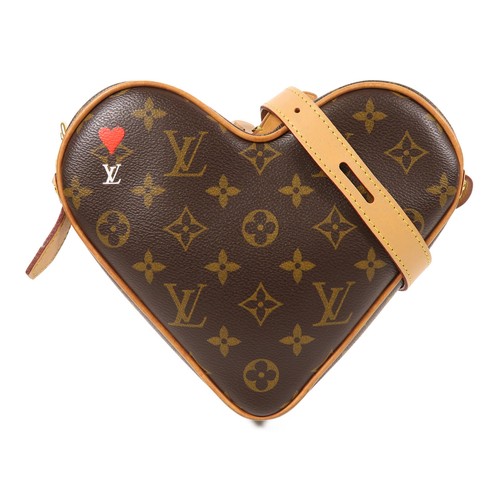 LOUIS VUITTON（LV） Borsa a tracolla Louis Vuitton LV GHW Sac Coeur M57456 monogramma gioco su marrone