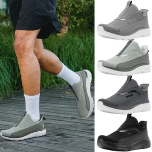 FitVille Mens Extra Wide Slip on Walking Shoes with Arch Support Sneakers Casual - Picture 1 of 58