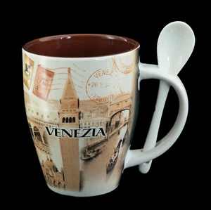 Venice Souvenir Mug In Porcelain With Spoon - 30 Cl - Picture 1 of 7