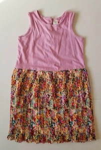 New Girl's Gap Lilac Pink Multi Color Sleeveless Floral Dress, Size 5 - Picture 1 of 6
