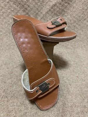 Sandalias tipo Dr. Scholl’s vintage para mujer hechas en Italia talla 7 HIPPIE BOHO Foto 1 de 4