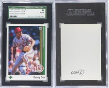 1989 Upper Deck Blank Back Danny Cox #535 SGC Authentic