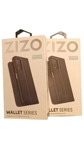 2 Zizo Folio Wallet Series Samsung Galaxy A02S Kickstand Vegan Leather Phone... - Picture 1 of 3