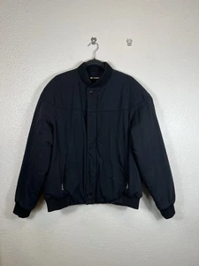 Vintage Derby Of San Francisco Jacket Mens Extra Large Black Bomber Paisley Gold - Picture 1 of 10