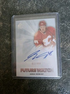 2011-12 SP Authentic Future Watch Auto Rookie 012/999 Greg Nemisz Card# 244 - Picture 1 of 2