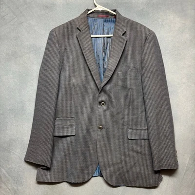 Blazer Johnston & Murphy Seda/Lana Grande Tweed Geométrico Abuelo Core Professor Foto 1 de 4