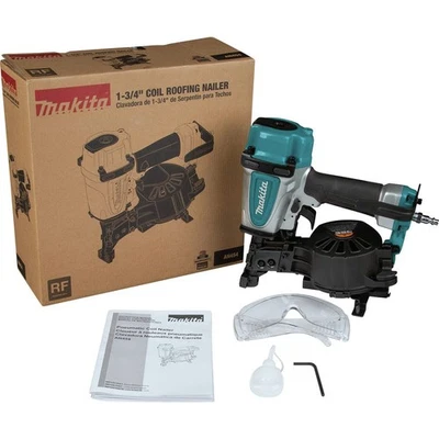 Makita AN454-R 1-3/4 英寸气动线圈屋顶钉枪认证翻新 — 第 1/4 张图片