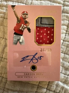 2024 Keepsake Sports Edition Carson Beck Auto, Patch 26/99 Pink - Picture 1 of 2