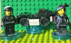 LEGO Dimensions Bad Cop + Wild Style Minifigures With Police Cruiser + Base Tags - Picture 1 of 3