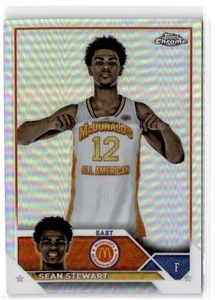2023 Topps Chrome McDonald's All American Sean Stewart #58 Refractor - Picture 1 of 2