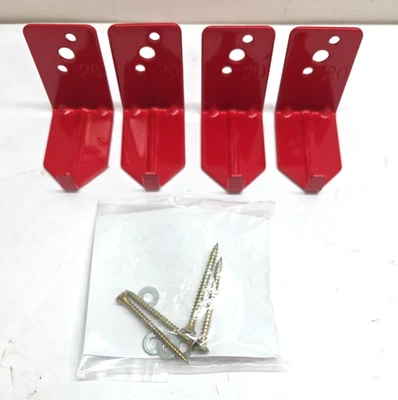 MOHERN (4pk) 20LB UNIVERSAL Fire Extinguisher Bracket Hook Style Wall Mount Hanger