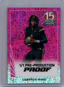 Cam Ward 2025 Leaf National NSCC 1/1 Pre Production Proof - Picture 1 of 1