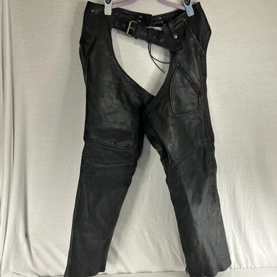 Gorras de cuero negras Milwaukee para hombre de gran rendimiento motocicleta motociclista cremallera Foto 1 de 4