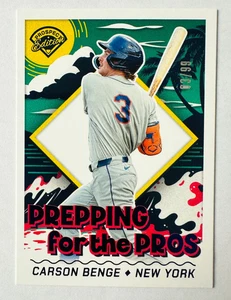 2024 Panini Prospect Edition Carson Benge Prospect RC Prepping SP #/99 Mets! - Bild 1 von 3