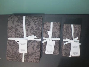 WILLIAMS-SONOMA -New DAMASK JACQUARD Tablecloth w/ 8 Matching Napkins -70 x 108" - Picture 1 of 6