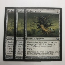 3x Umbral Mantle 267/301 Shadowmoor 2008 LP/MP - Magic The Gathering 