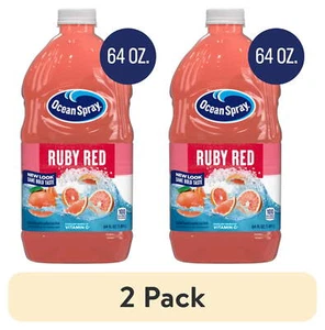 (2 pack) Ocean Spray® Ruby Red Grapefruit Juice Drink, 64 fl oz Bottle - Picture 1 of 9