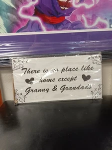 Brand New There Is No Place Like Home Except Granny/Grandads Hang Wall Sign - Picture 1 of 4