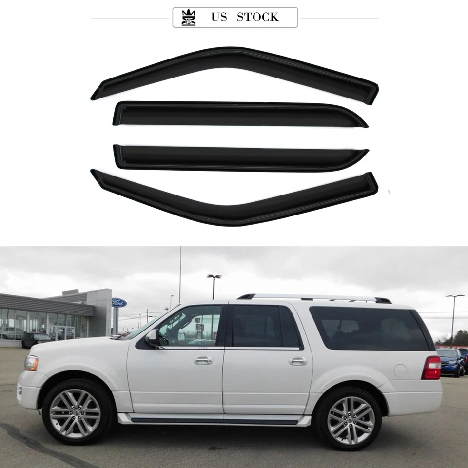 Fits 97-17 Ford Expedition 98-17 Lincoln Navigator Acrylic Window Visors - 4PCS - Изображение 1 из 4