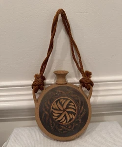 Vintage Stonewear Hanging Decorative Flask - Picture 1 of 11