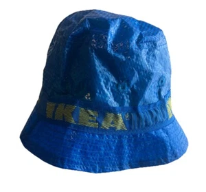 Bolso IKEA Sombrero Cubo KNORVA Talla Única Azul Forrado Edición Limitada Lluvia Sol Fiesta Pesca - Imagen 1 de 4
