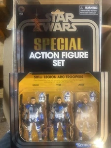 Star Wars Acrylic Display Case Kenner Vintage/501st collection 3 Pack 2010- - Picture 1 of 3