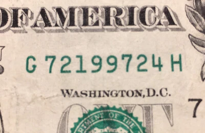 July 2nd or February 4th 1997 Birthday / Anniversary Note One Dollar Bill 2013 - Image 1 of 4