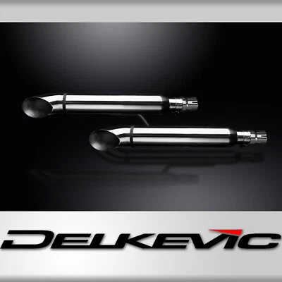 Silenciadores de escape Honda VTX1300S 03-07 Delkevic 16" curvos de acero inoxidable Cruiser Foto 1 de 4