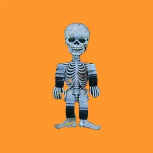 Vintage Topstone Dancing Hanging Halloween Jointed Paper Skelton Honeycomb  - Picture 1 of 3