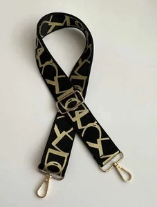 Umhängetasche Gurt Ersatz verstellbar gold & schwarz - Bild 1 von 2