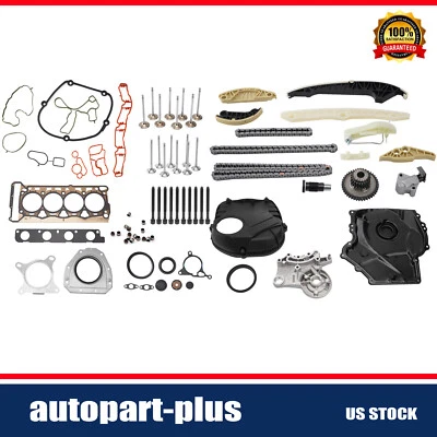 For 2010-2015 Audi Q5 2.0L Turbocharged Engine Timing Chain & Cover & Bolts Kit - Image 1 of 4