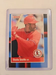 ERROR BASEBALL CARD Ozzie Smith 1988 Donruss #263 St Louis Cardinals RARE UNIQUE - Picture 1 of 24