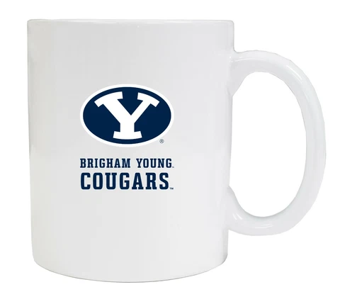 Brigham Young Cougars Coffee Mug-NCAA White Ceramic Mug Set 2 Pack Cover