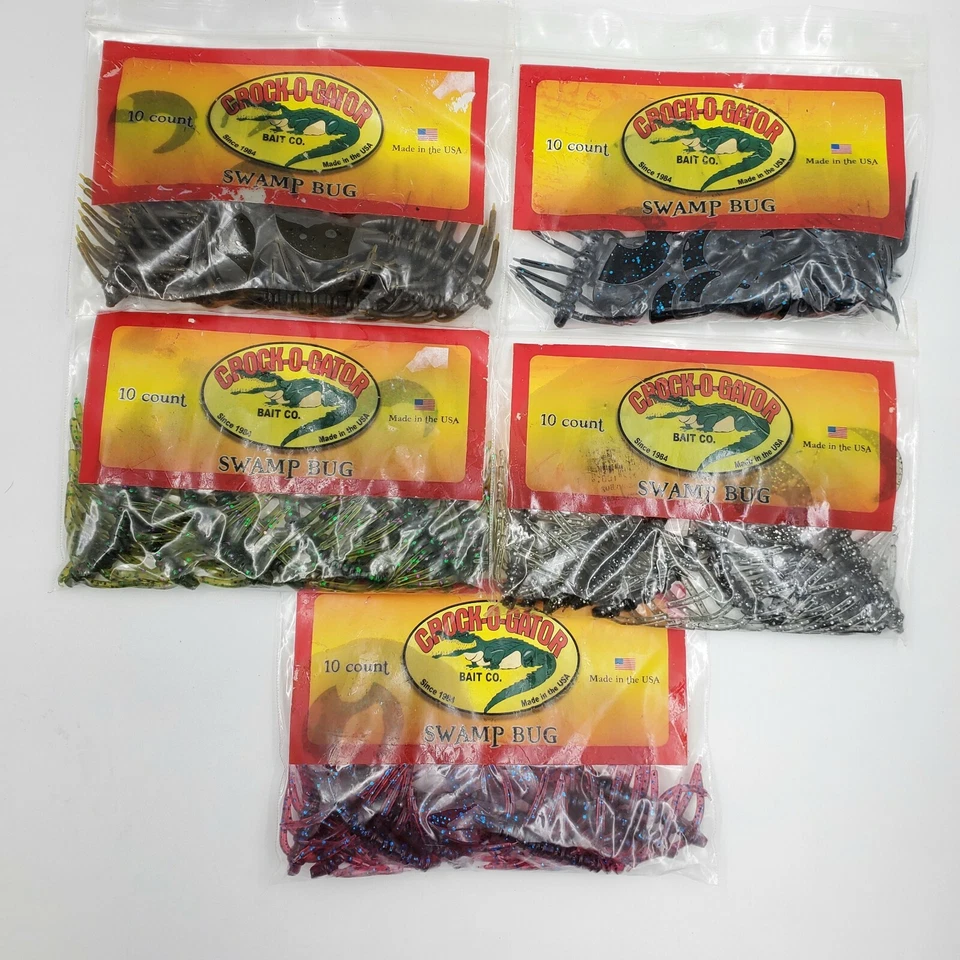 Crock-O-Gator 3.5" Pantano Insecto Criatura Plástico Suave Cebo Paquete de 10 Unidades Tú eliges  Foto 1 de 1