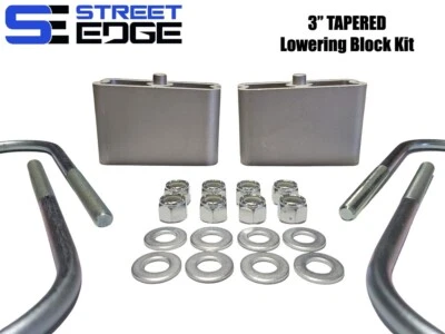 Street Edge 3" Lowering Blocks w/2degree Taper for for 83-97 Nissan 720/Hardbody - Image 1 of 4
