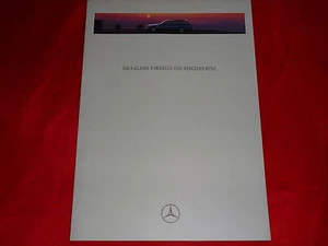 1995 Mercedes S124 E-Class Estate E 200 - E 320 Brochure Brochure Depliant - Picture 1 of 3