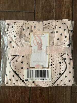 Victoria’s Secret Modal Soft Short Pajama Set Size M Pink/black New - Image 1 of 3
